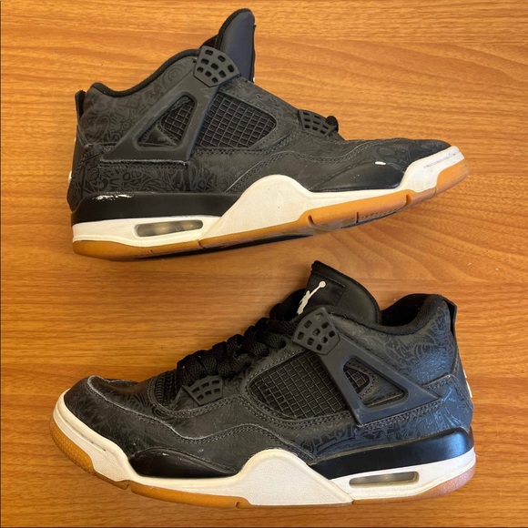Jordan 4 Laser Black - Picture 2 of 9